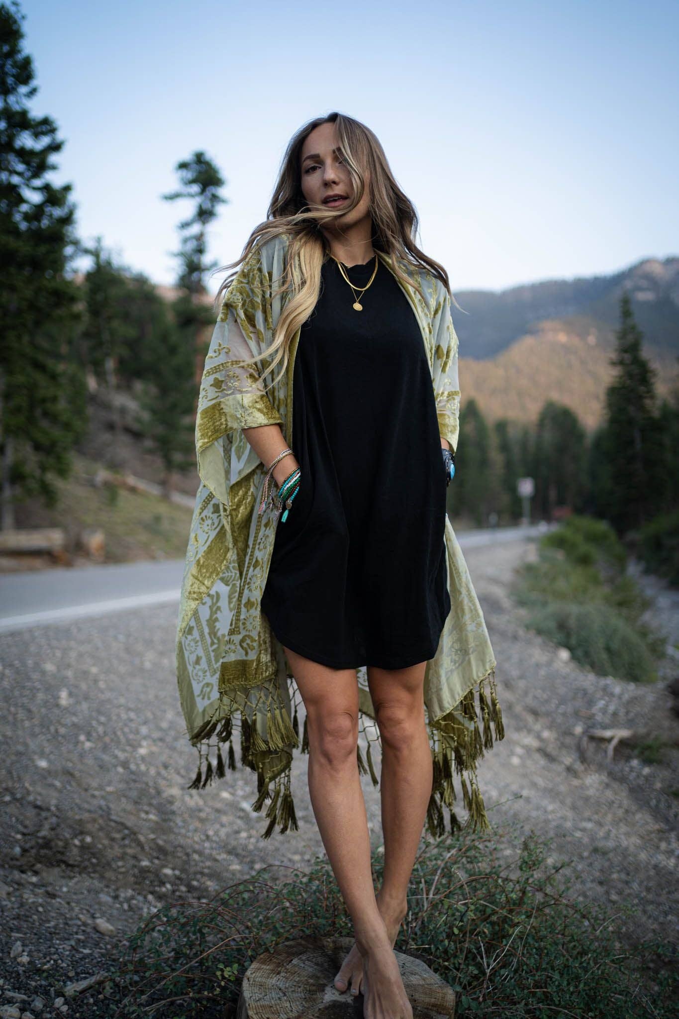 Chic Velvet Kimono