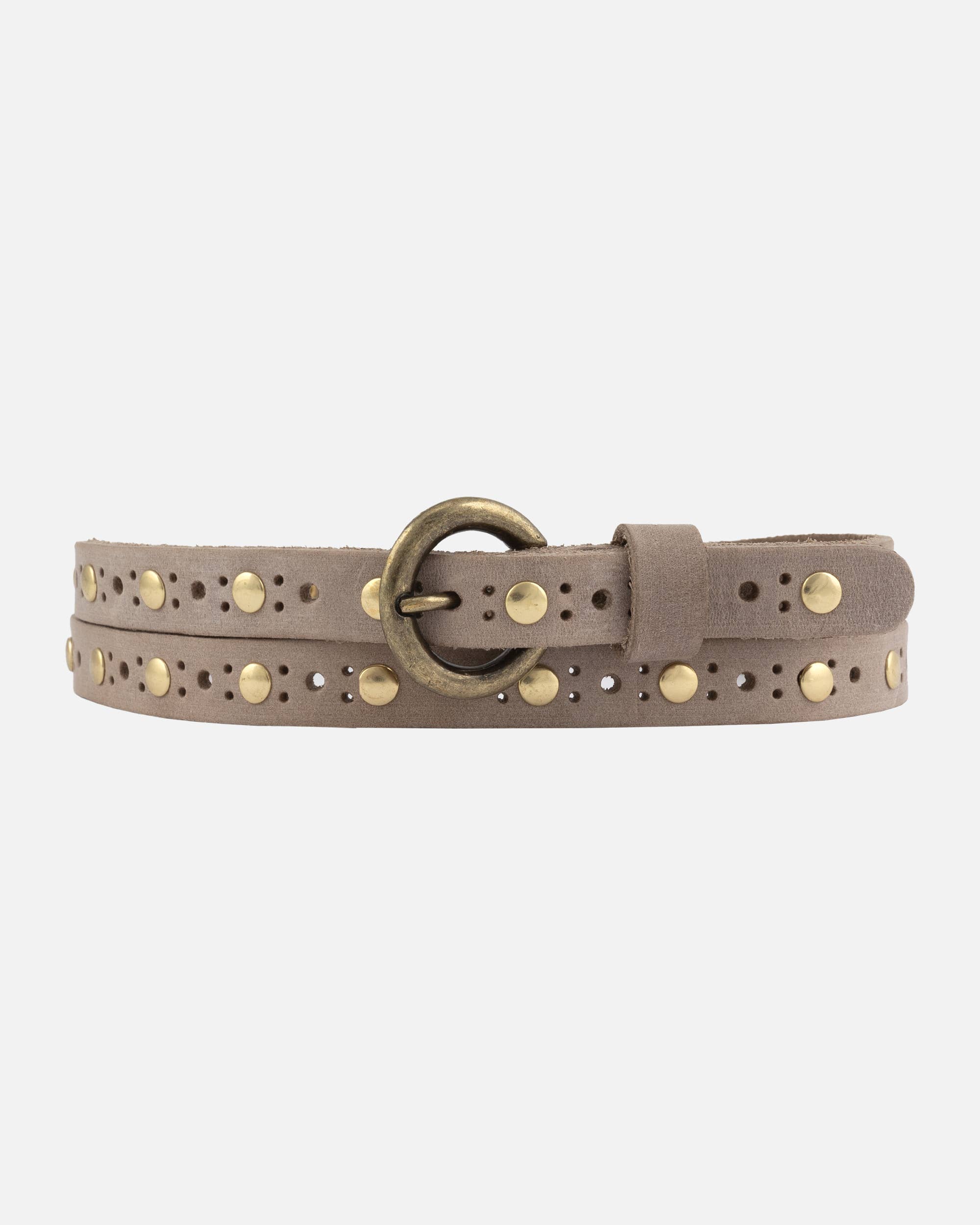 Chloe Vintage Studded Skinny Belt