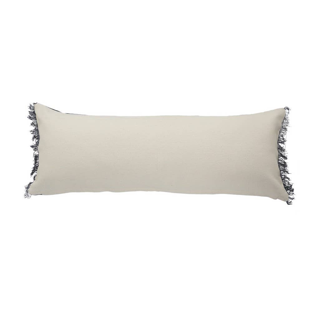 Americana Striped Throw Pillow with Jute Braiding