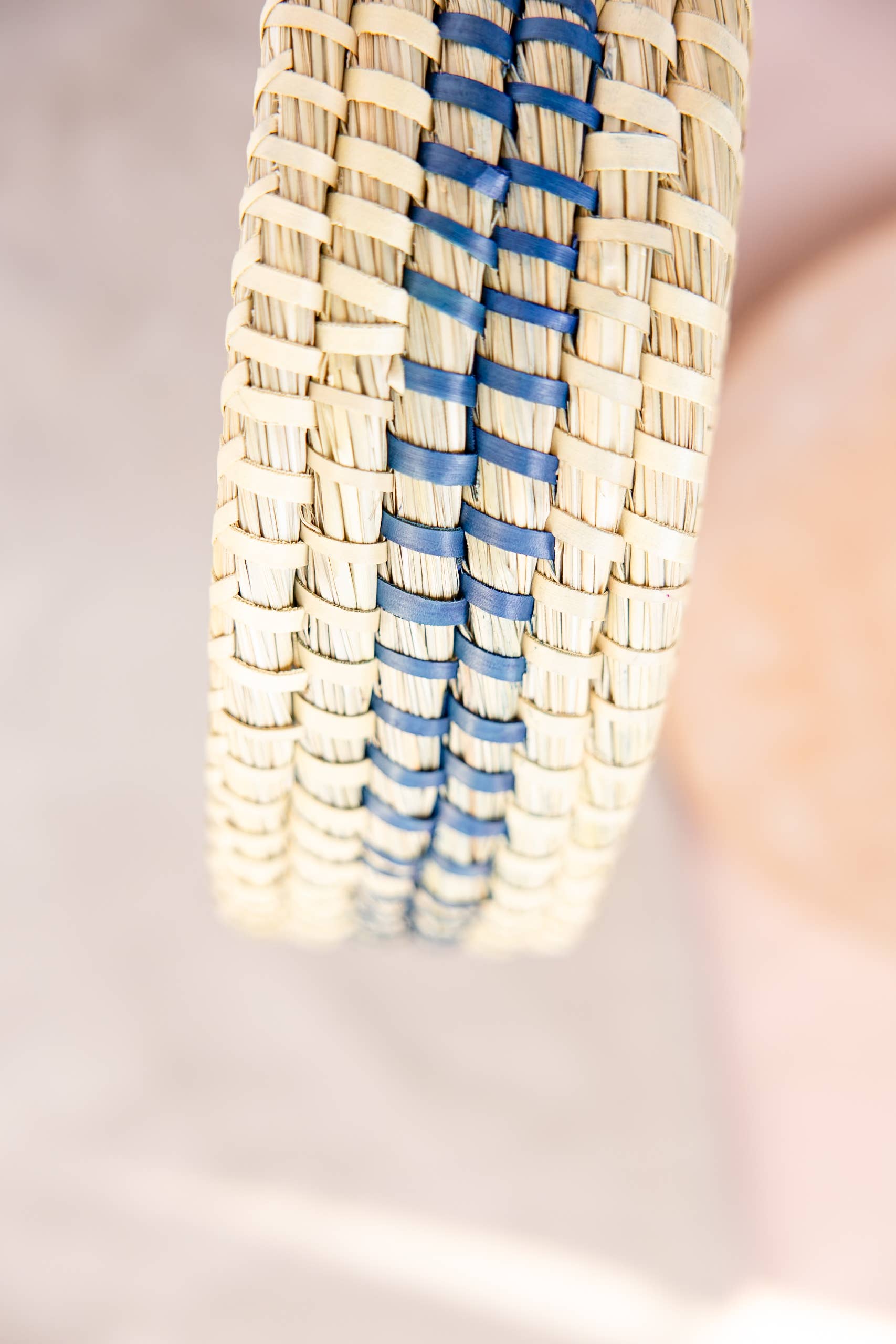 Weave Round Blue Bread Warmer