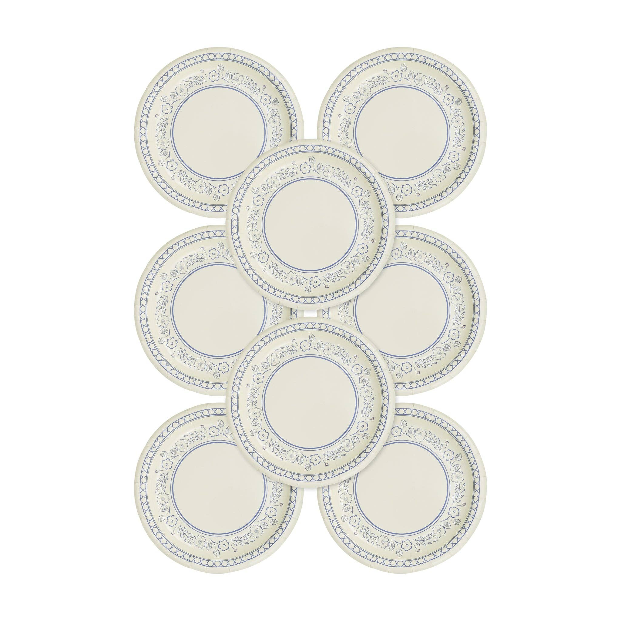 Pembroke Floral 7" Paper Dessert Plate