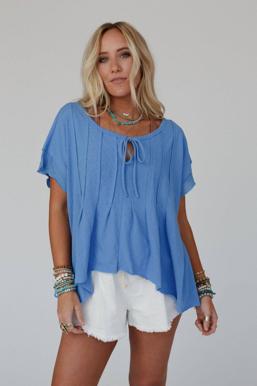 Oversized Pleated Top