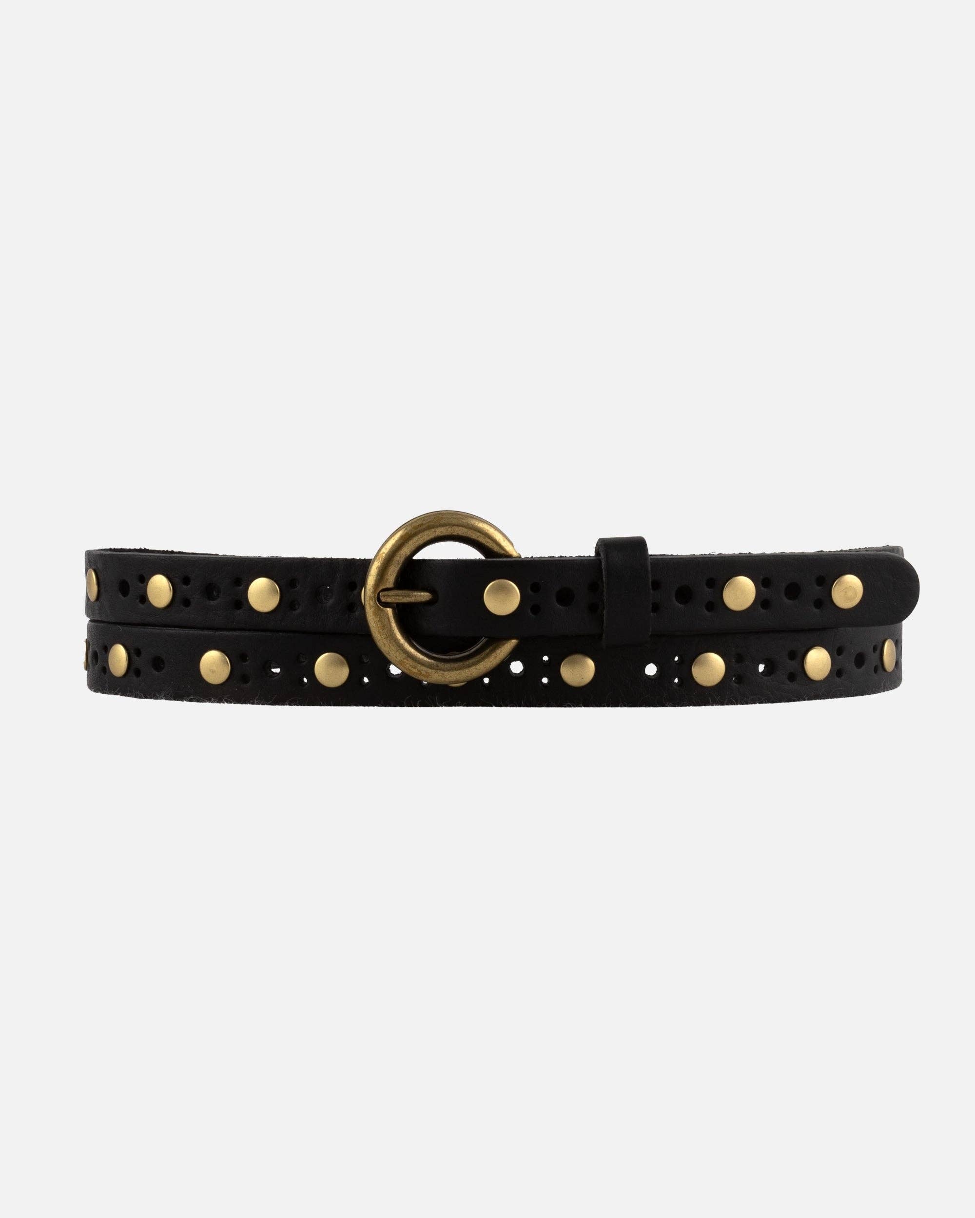 Chloe Vintage Studded Skinny Belt