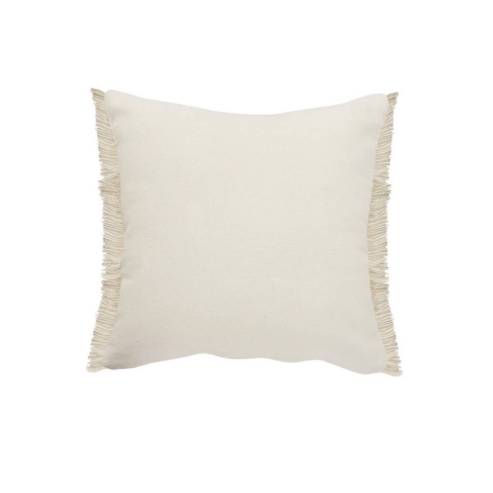 Americana Striped Throw Pillow with Jute Braiding