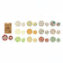 Reusable Fabric Beeswax Food Covers with Prints, Set of 2, 12 Styles