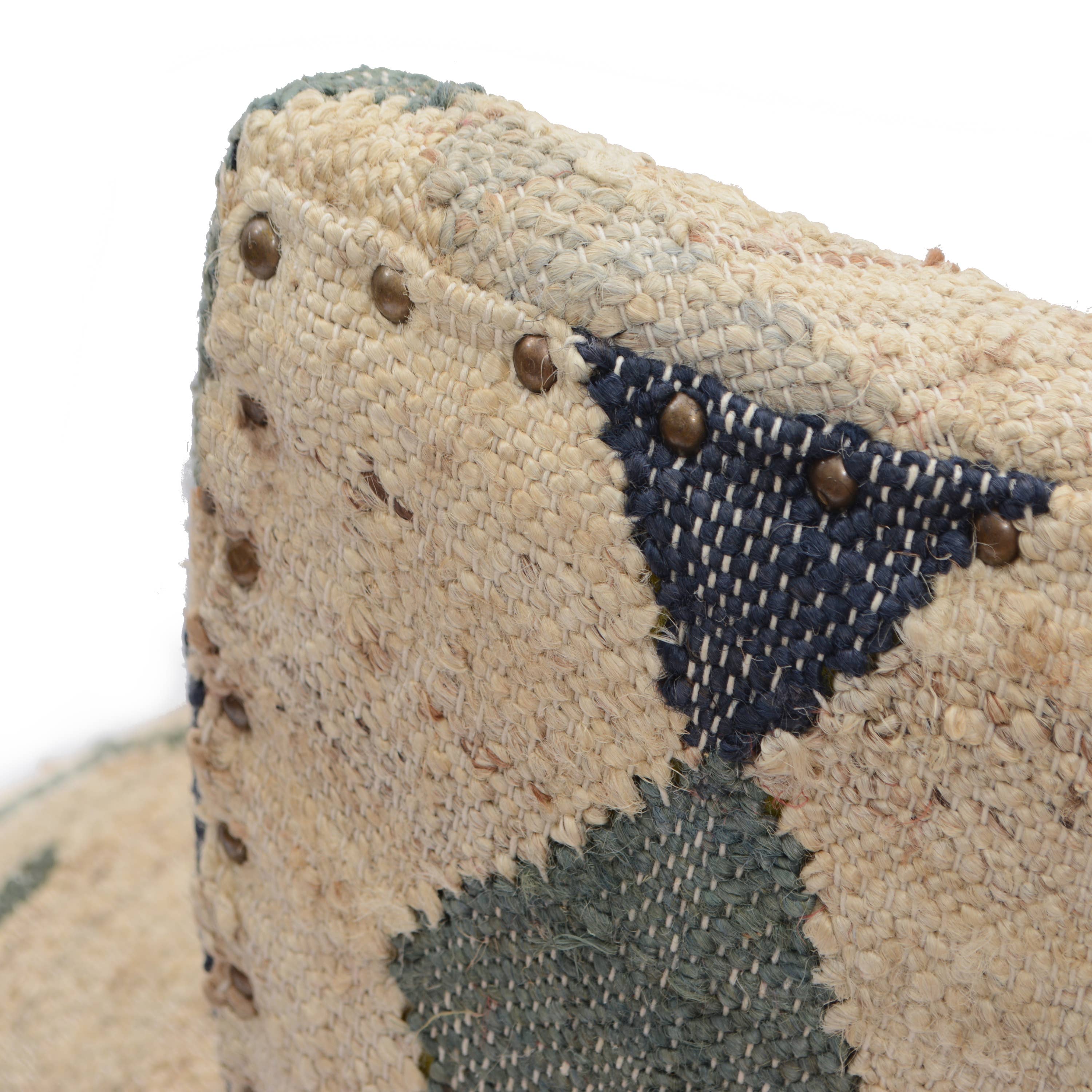 Archer Handmade Geometric Jute Blend Accent Chair