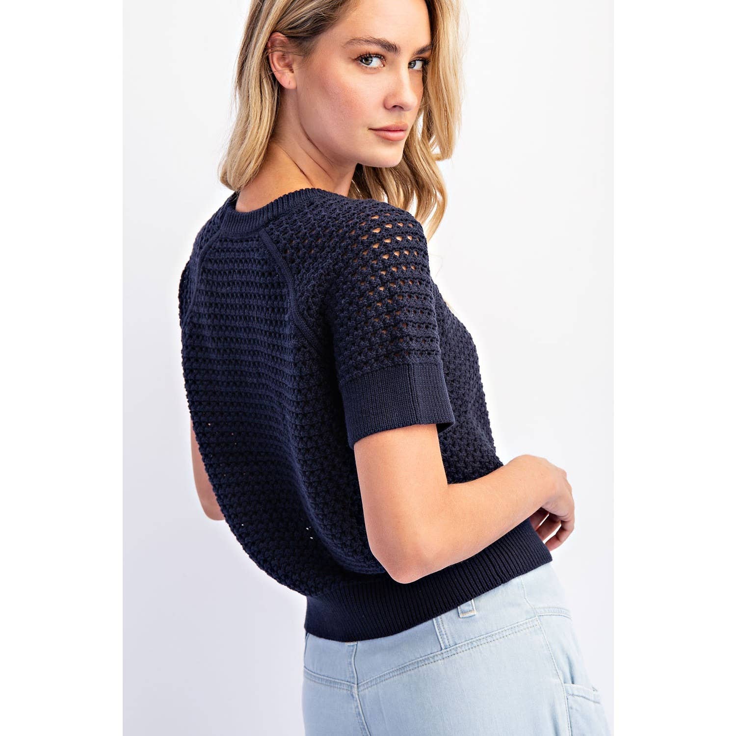 Short Sleeve Knit Top