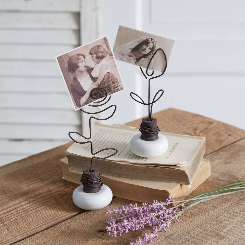 Rose Vintage Doorknob Photo Holder