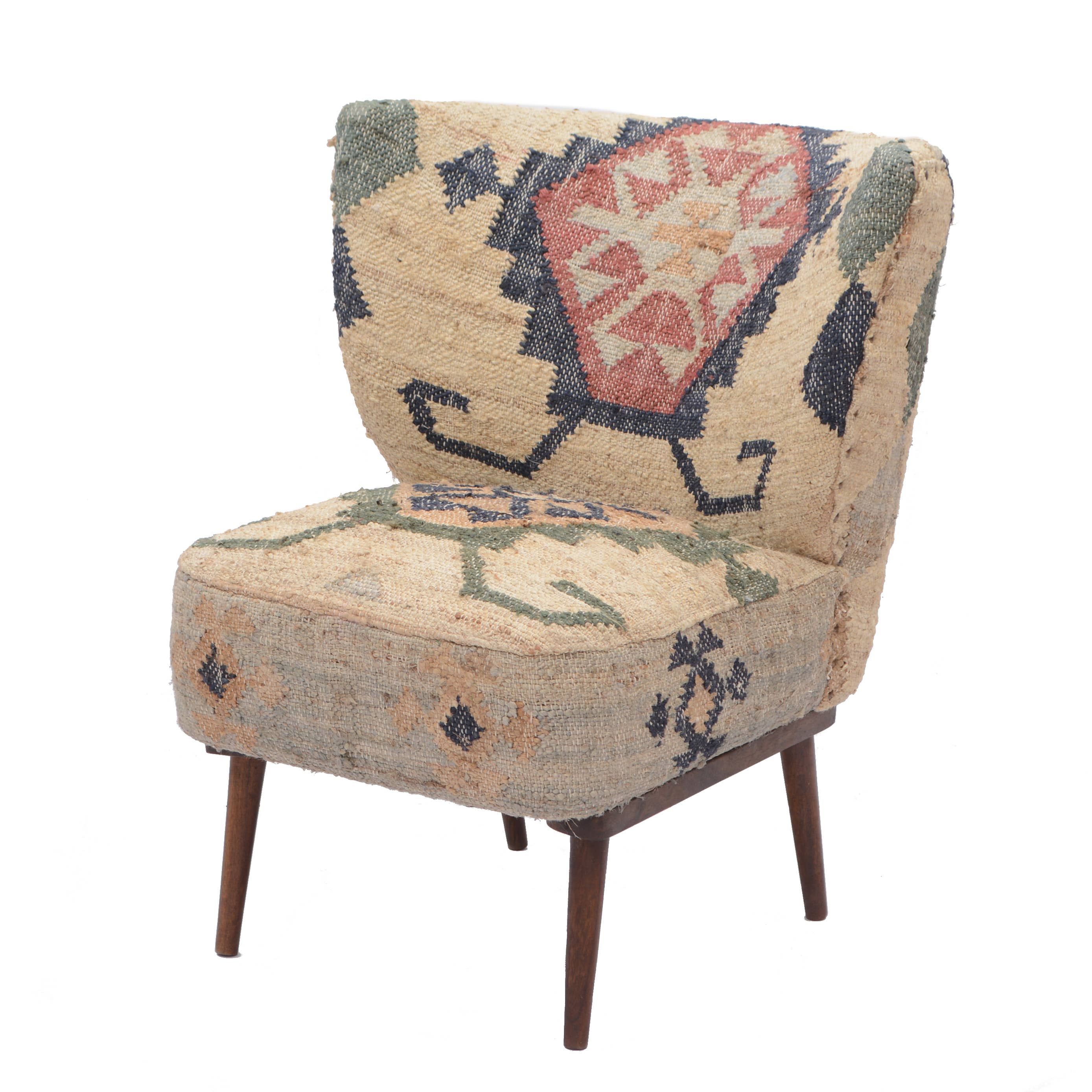 Archer Handmade Geometric Jute Blend Accent Chair