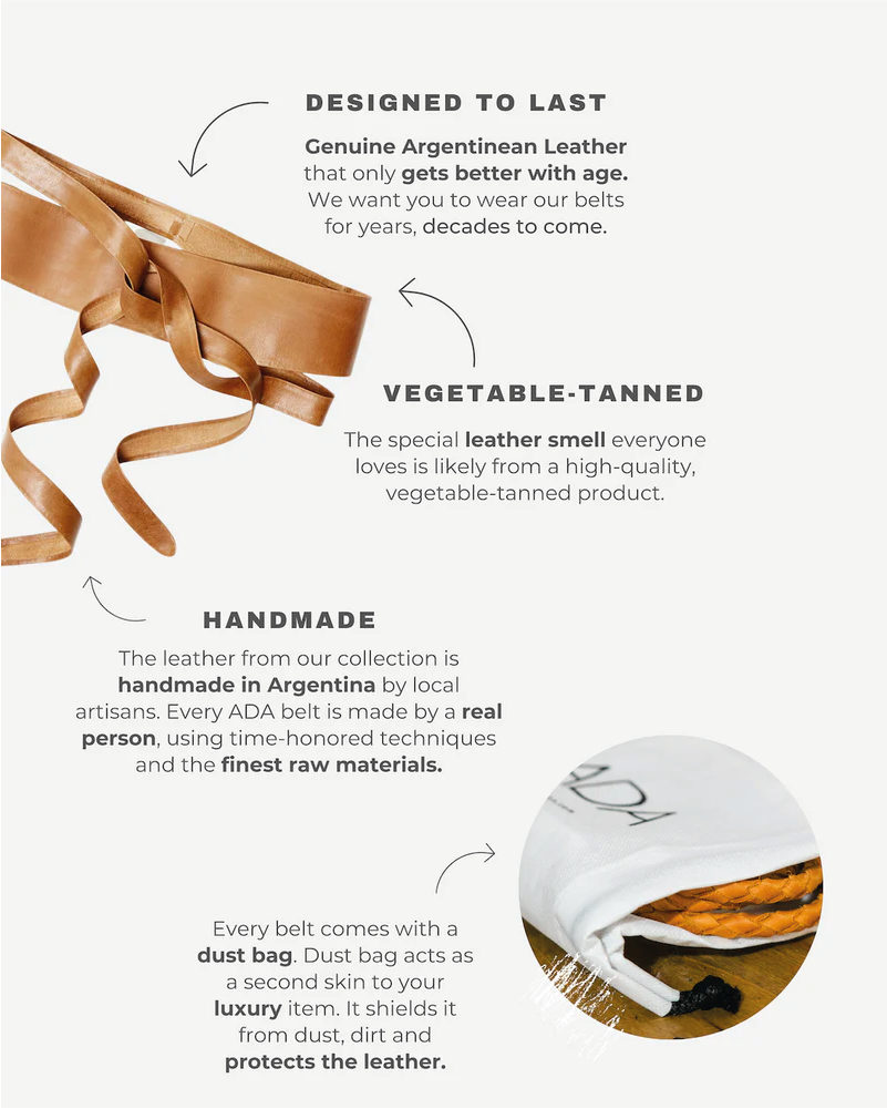 Wrap Belt - Tan - Extra Length