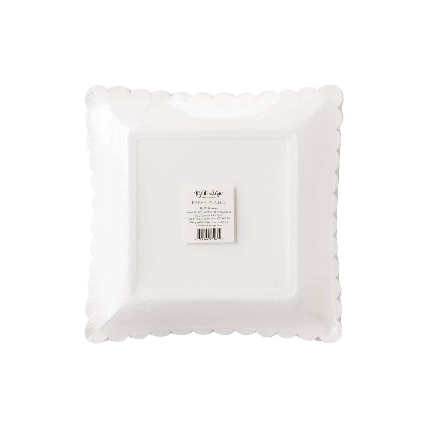 Striped Scallop Plates