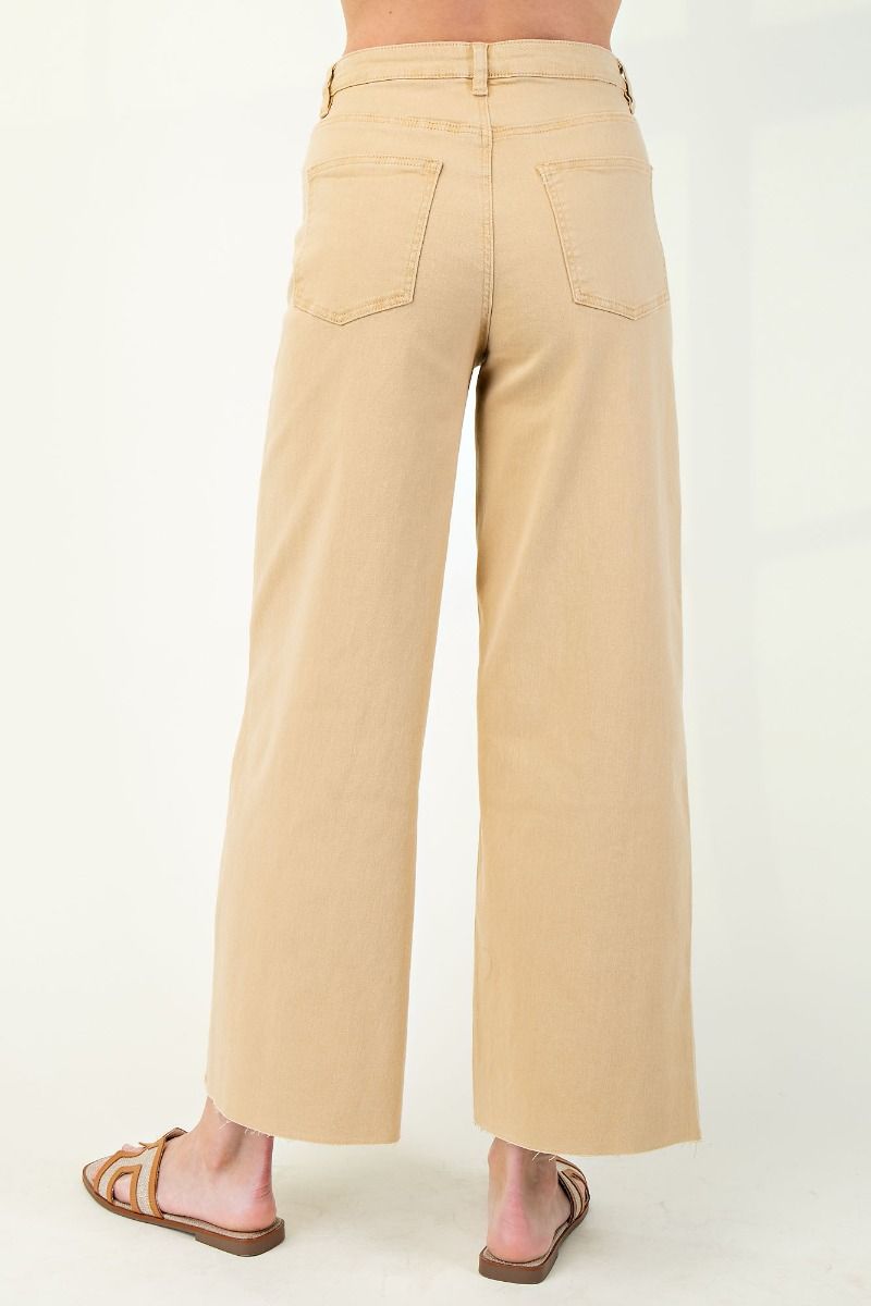Soft Stretch High Waisted Twill Pants
