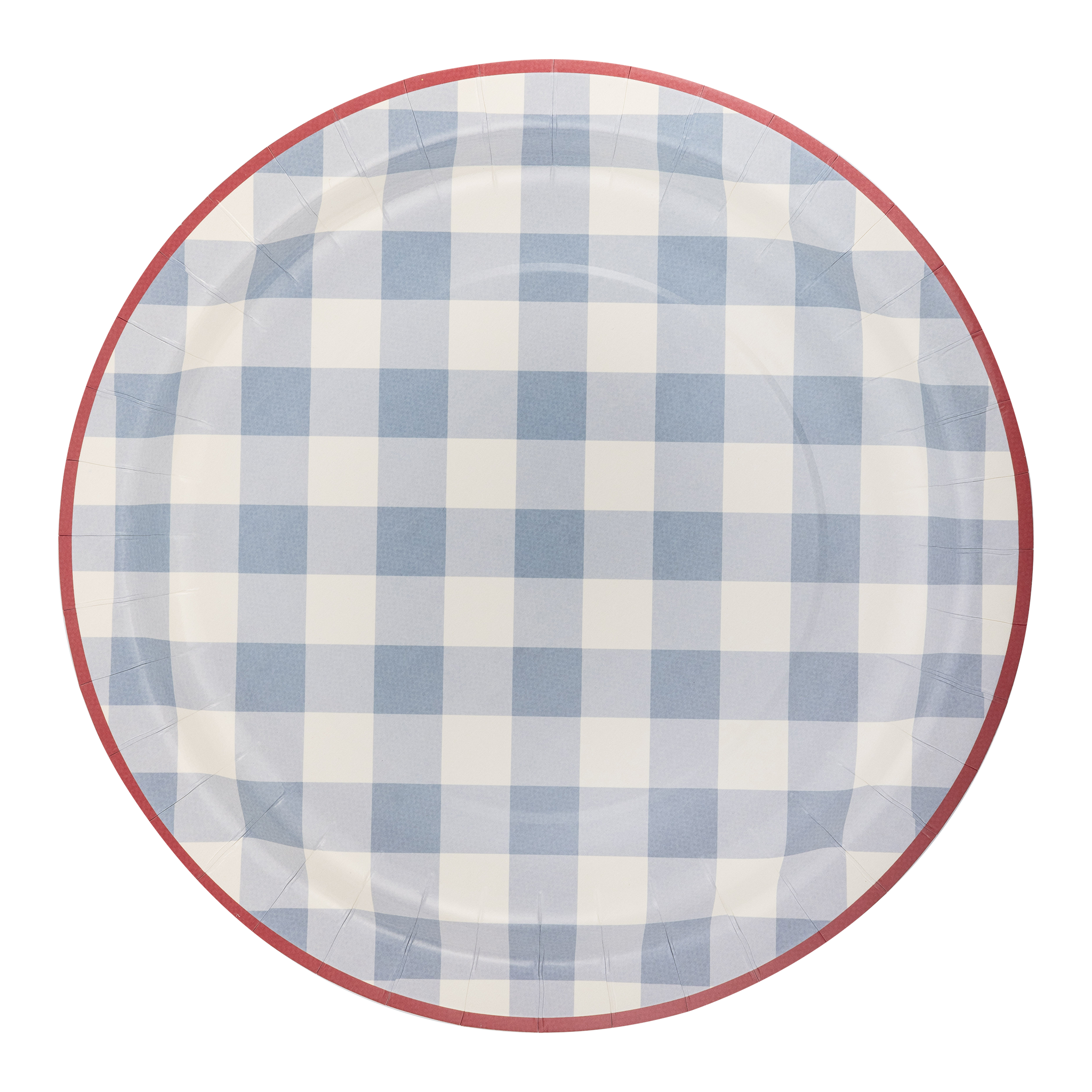 Hamptons Chambray Gingham Paper Plate