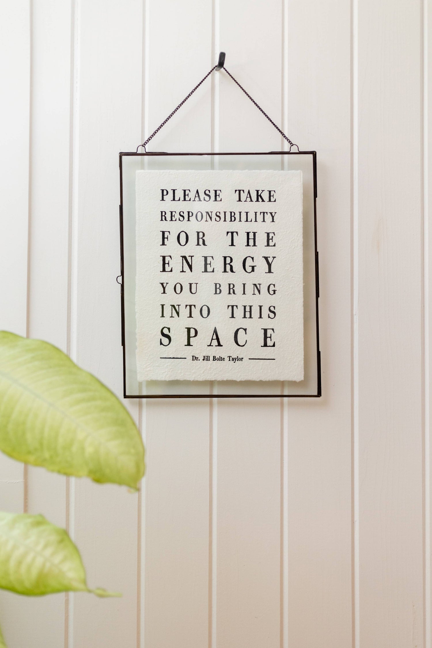 Please Take Responsibility (Dr. Jill Bolte Taylor) Handmade Paper Print