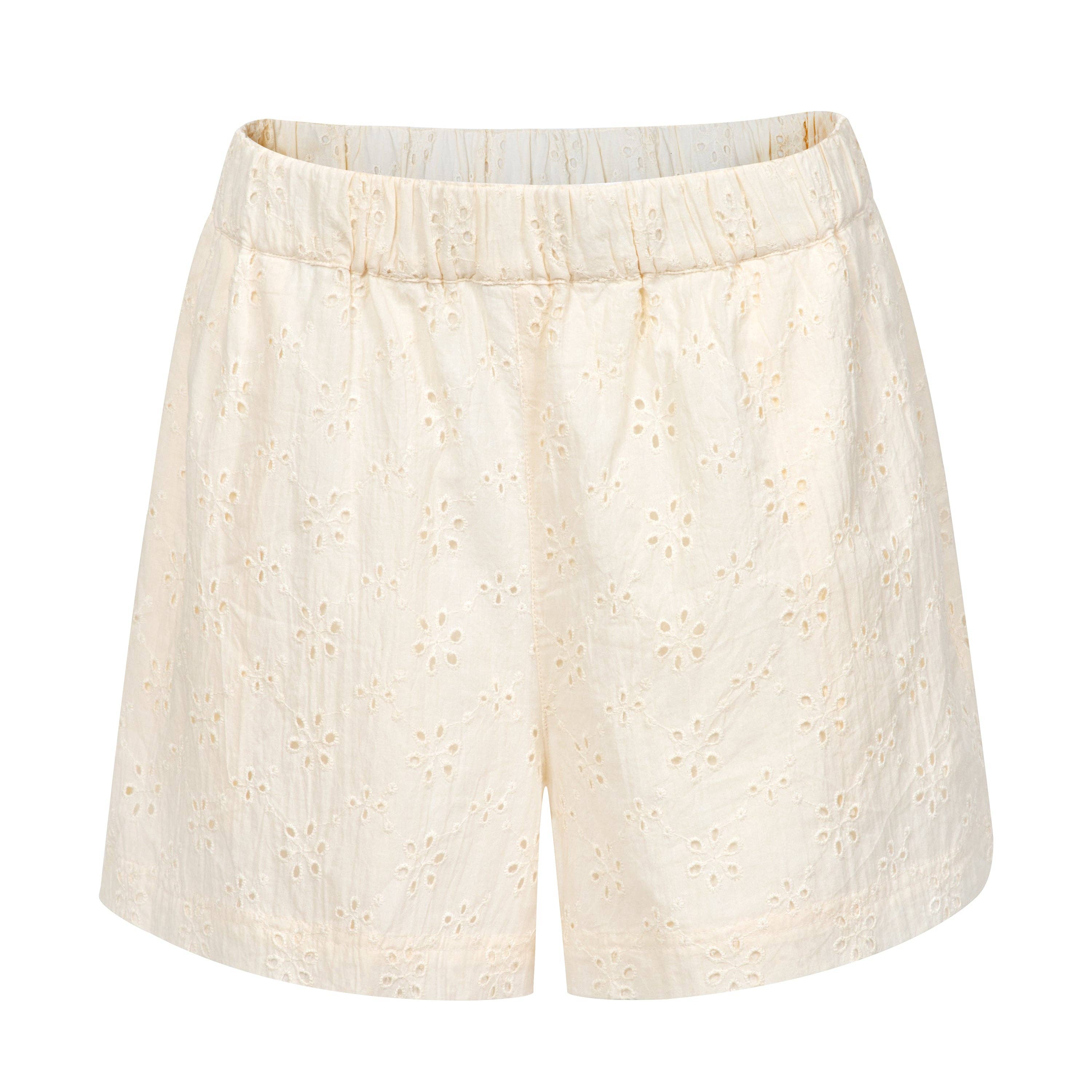 Ivory Eyelet Bermuda Short