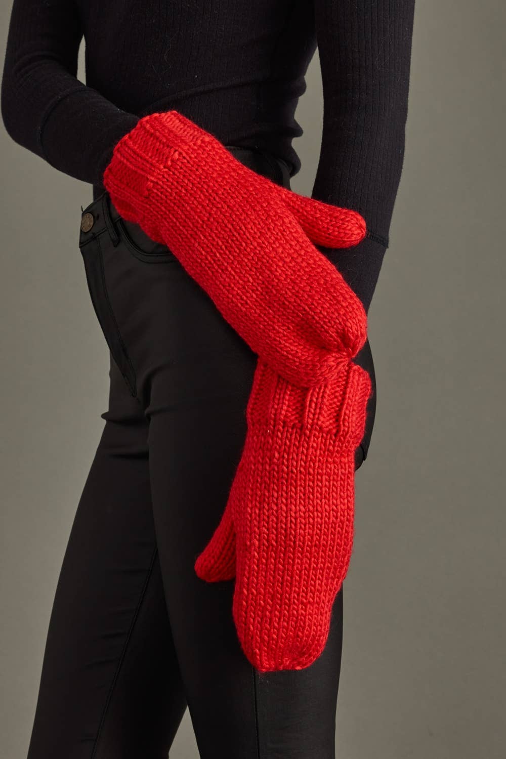 The Everyday Red Essential Mittens
