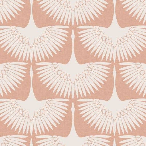 Feather Flock Blush Peel and Stick Wallpaper, 28 sq. ft.