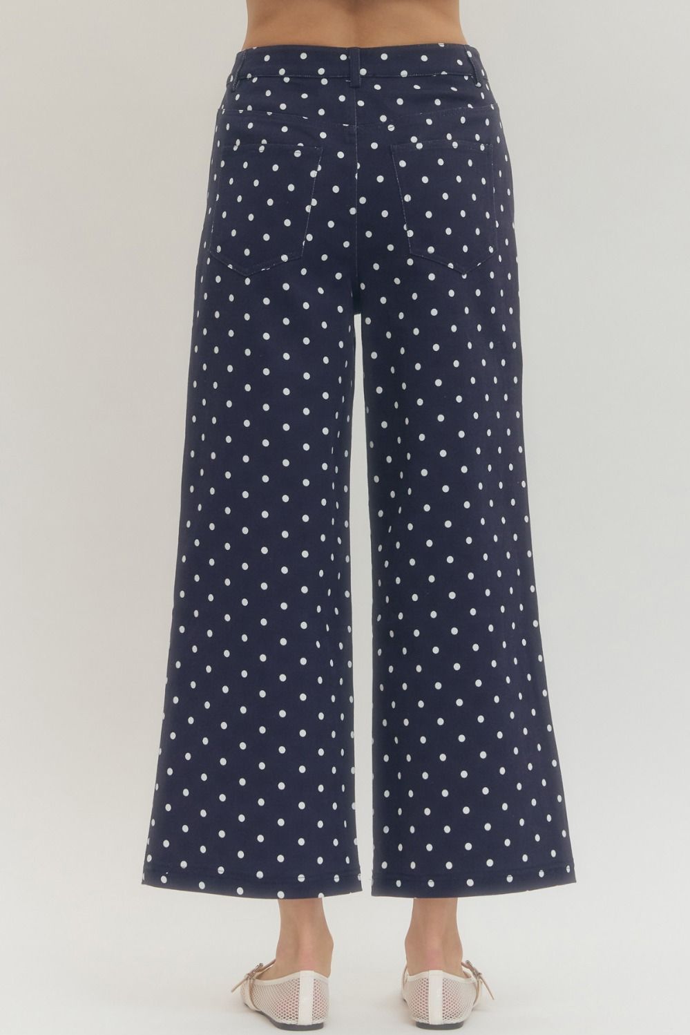 Perfect Polka Dot Wide-Leg Pants