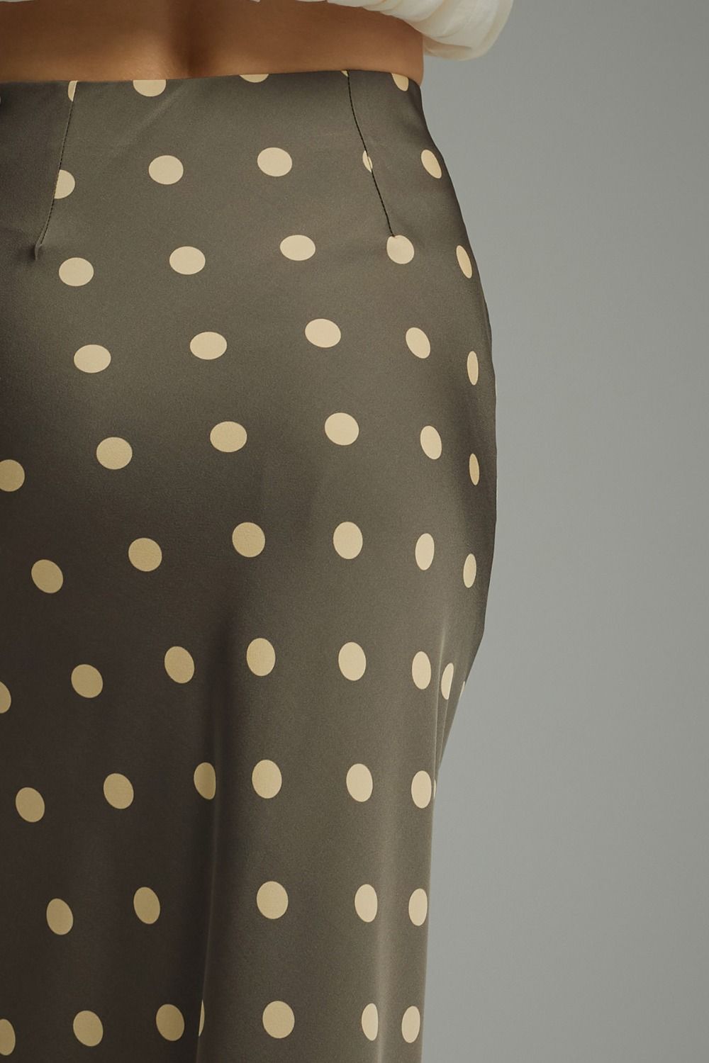 Green Polka Dot Midi Skirt