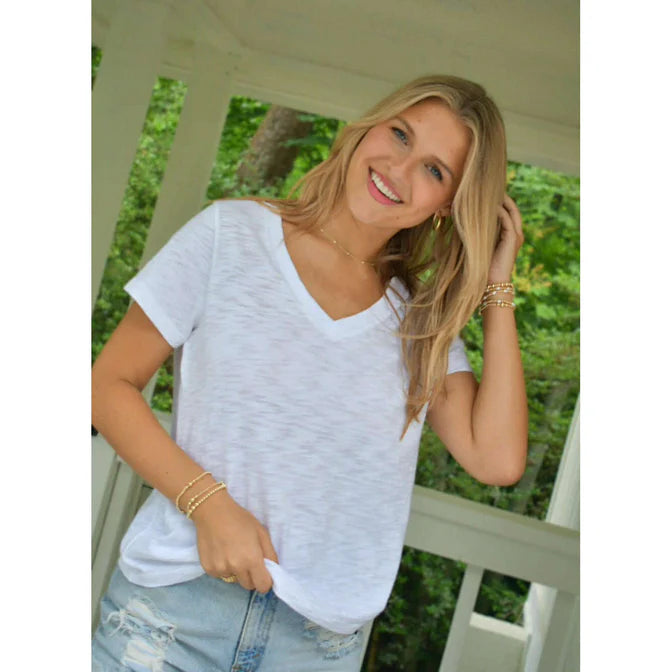Vintage Low-Key V-Neck