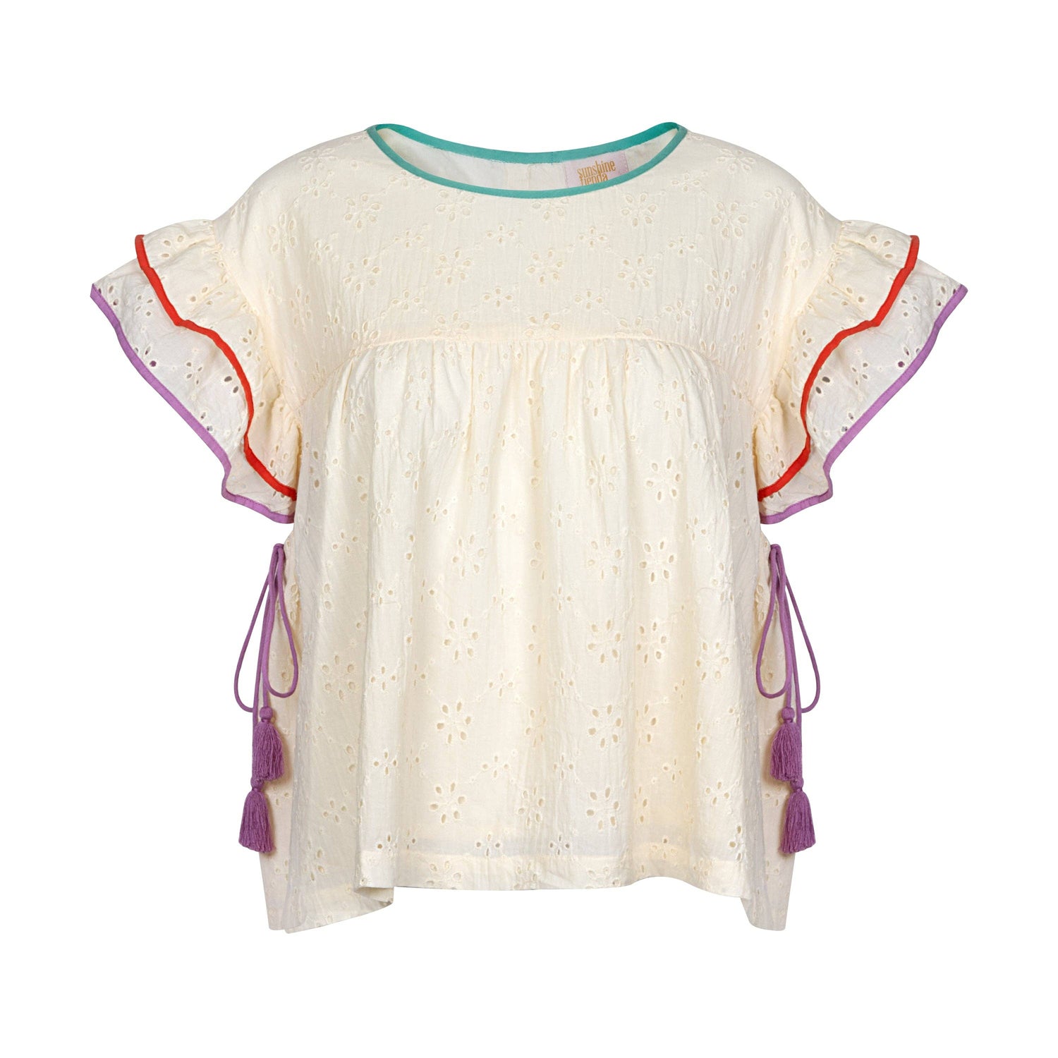 Ivory Eyelet Lottie Top