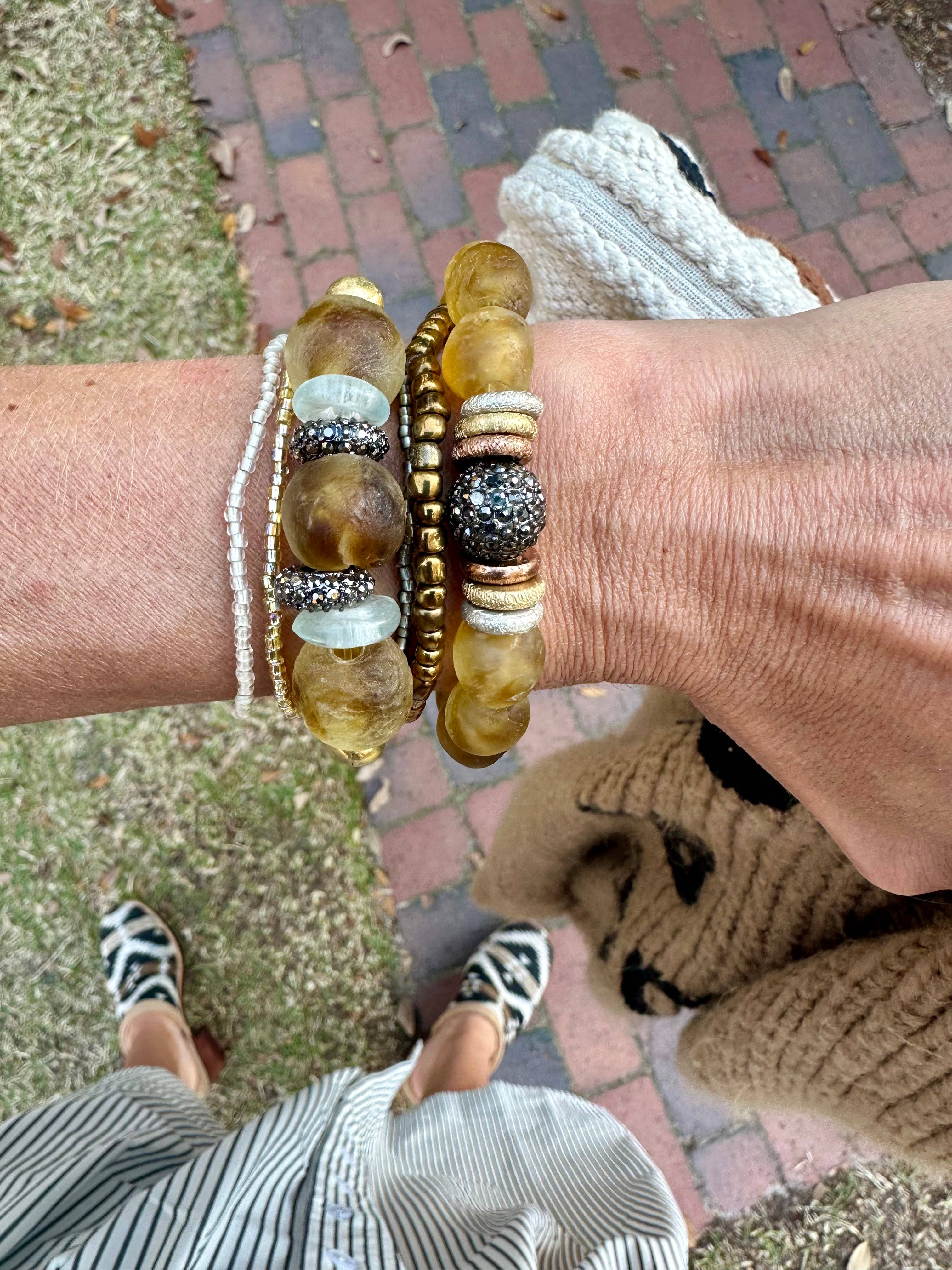 Metal Stack Bracelet | Red Drum Fish
