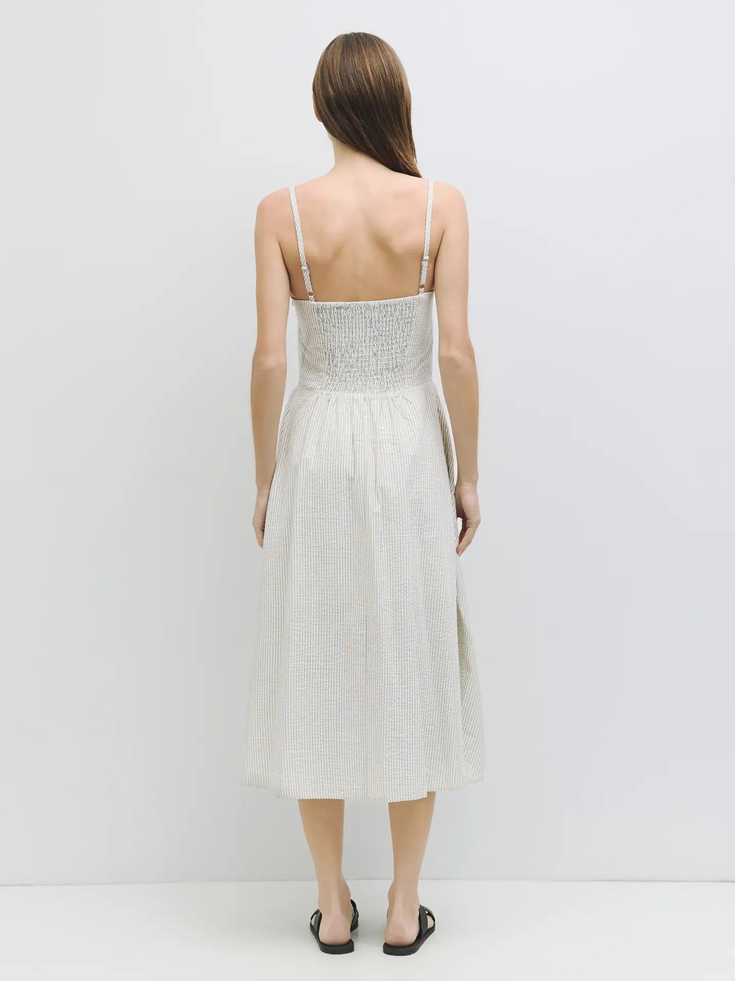 Midi Length Sweetheart Dress