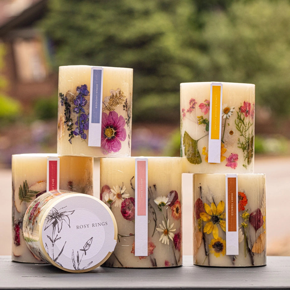 Honey Tobacco Small Round Botanical Candle