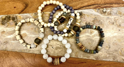 Trio Stack Bracelet Set | Stone