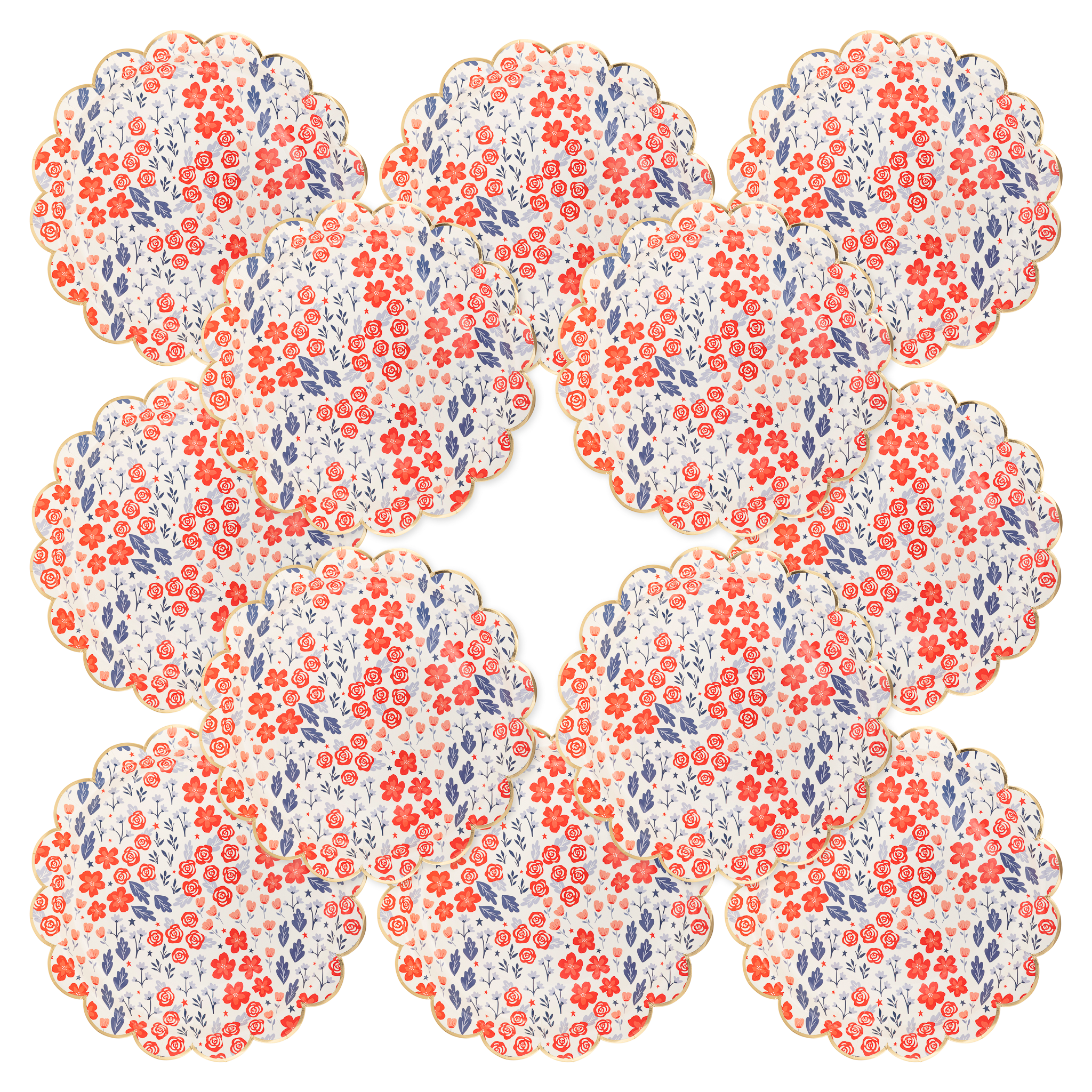 Patriotic Scatter Paper Plate