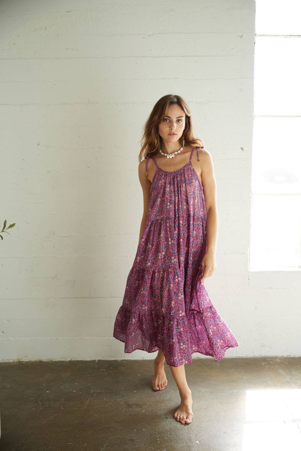Block Printed Maxi Dress (Myla)