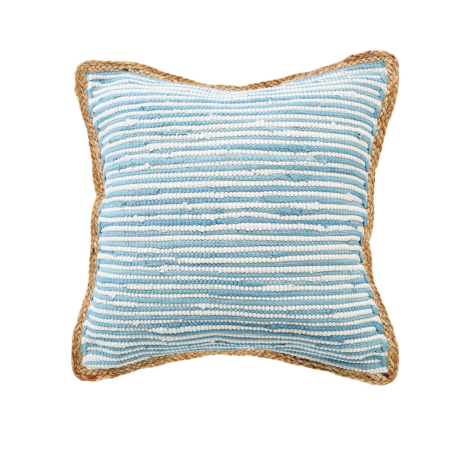 Jute Bordered Throw Pillow