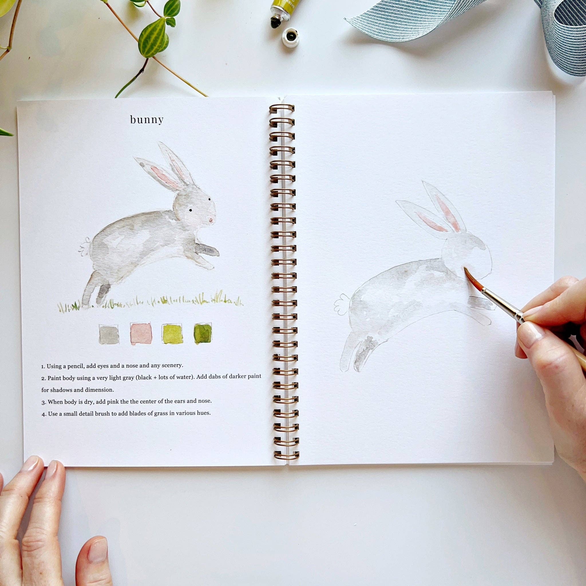 Animal Watercolor Workbook