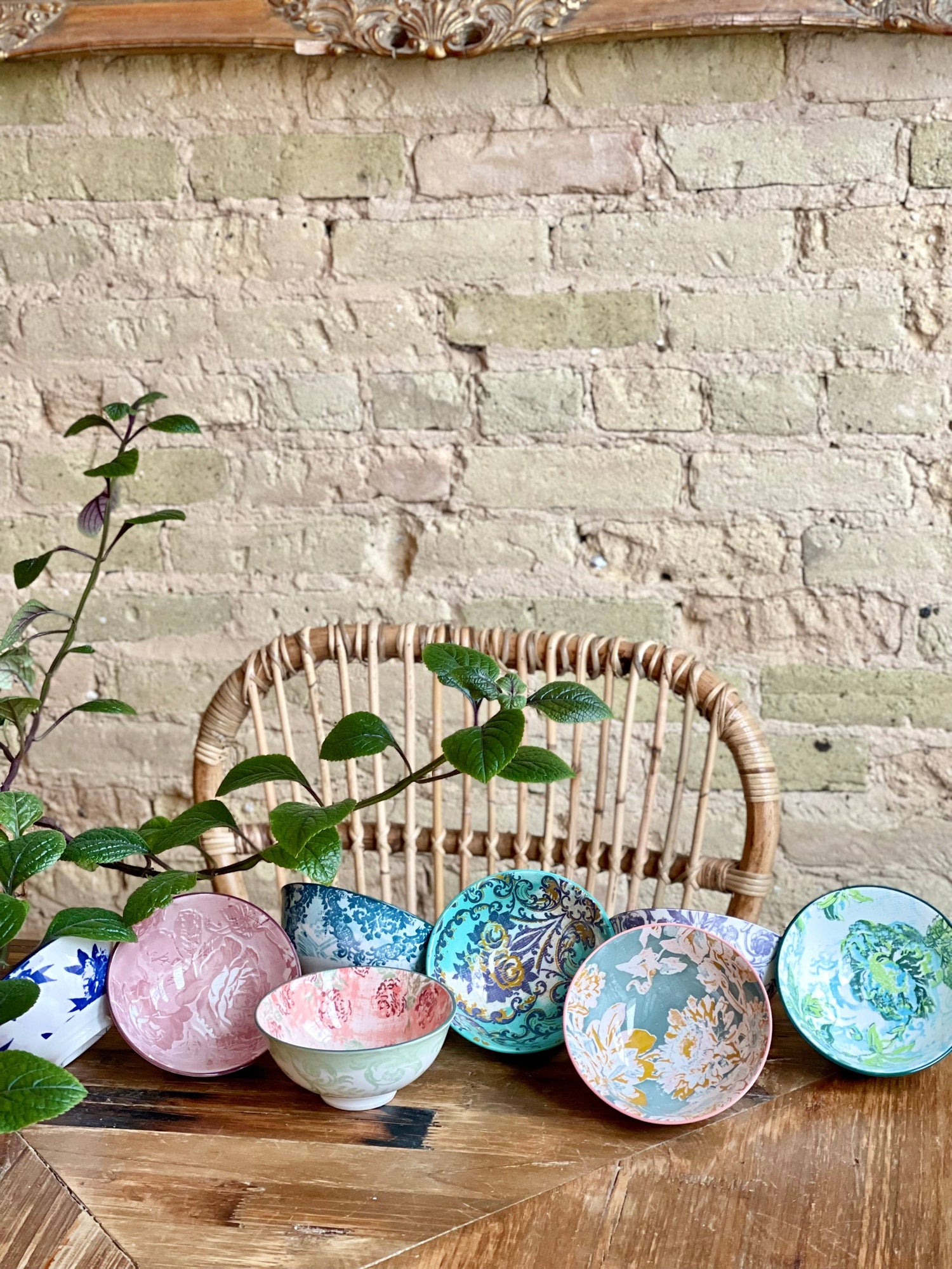 Tidbit Bowls (Assort. of 8) | Colorful Floral Porcelain Dip Bowls