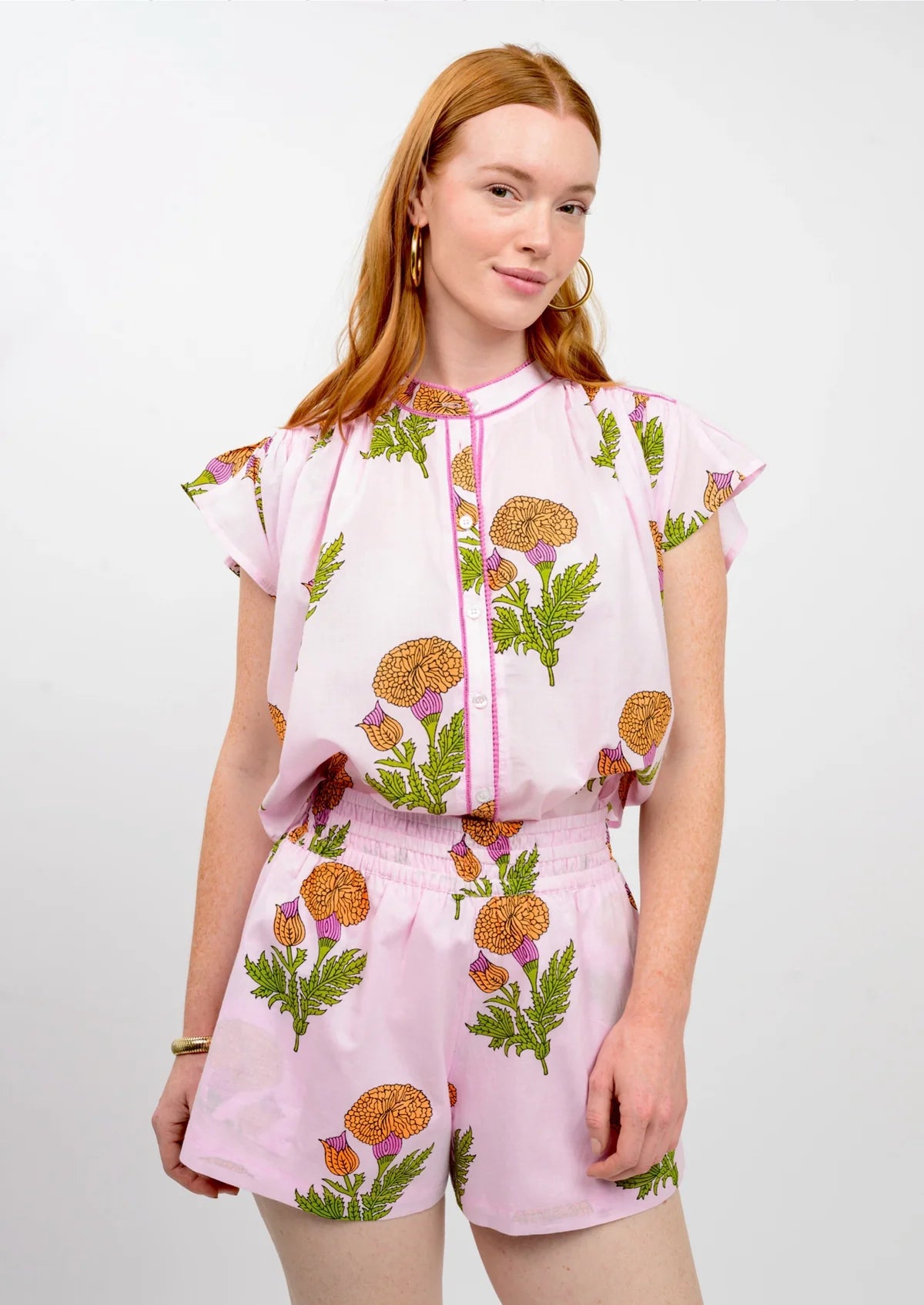 Floral Flutter Top