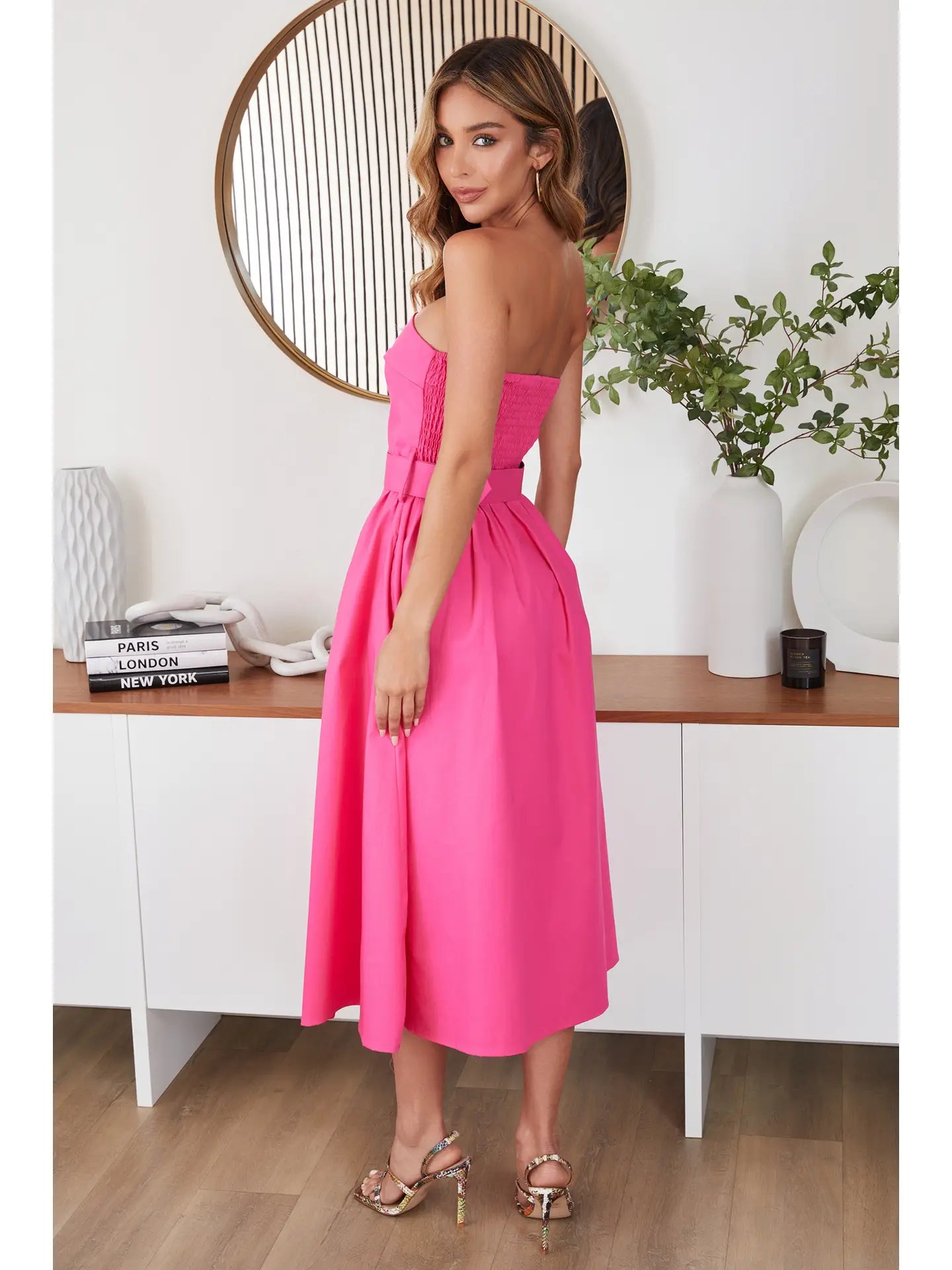 Strapless Midi Dress