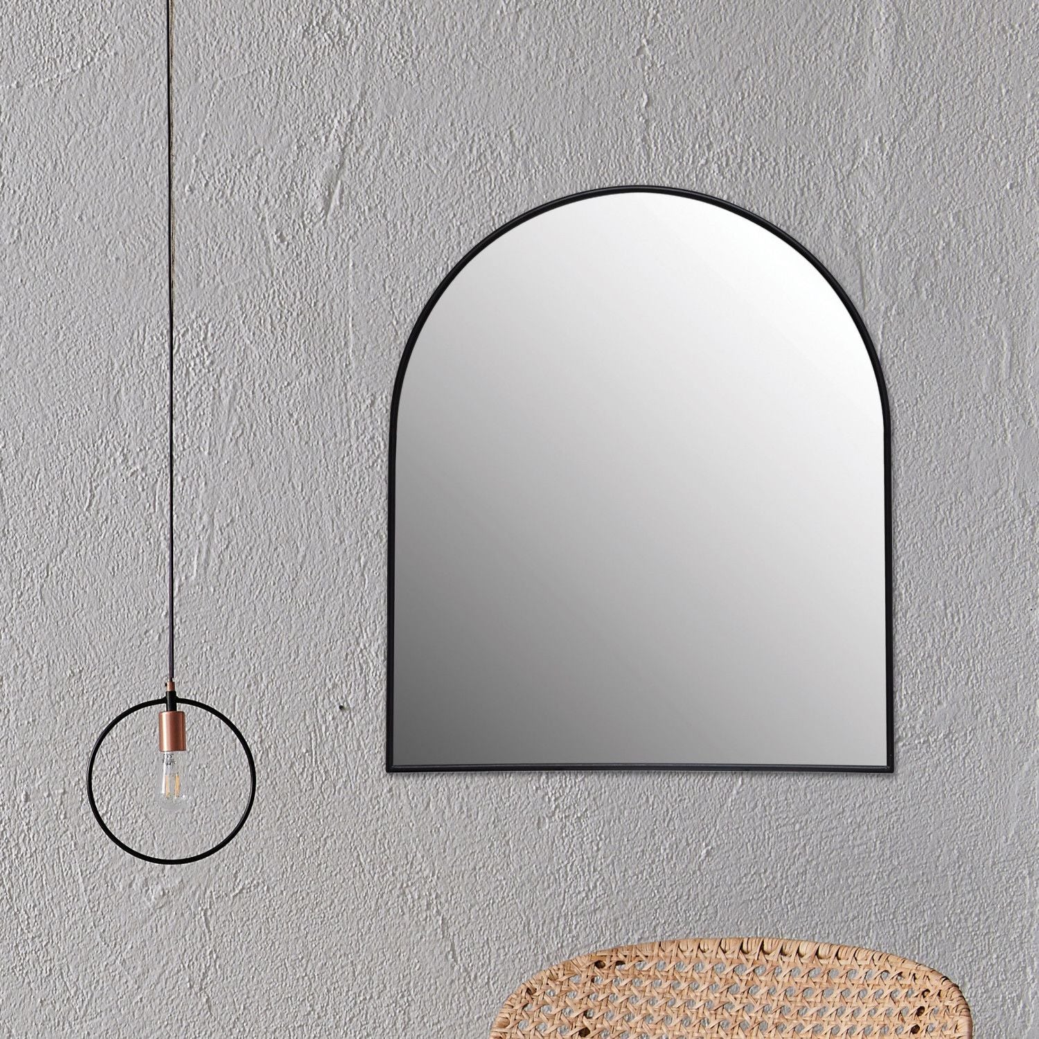 Arched Metal Mirror