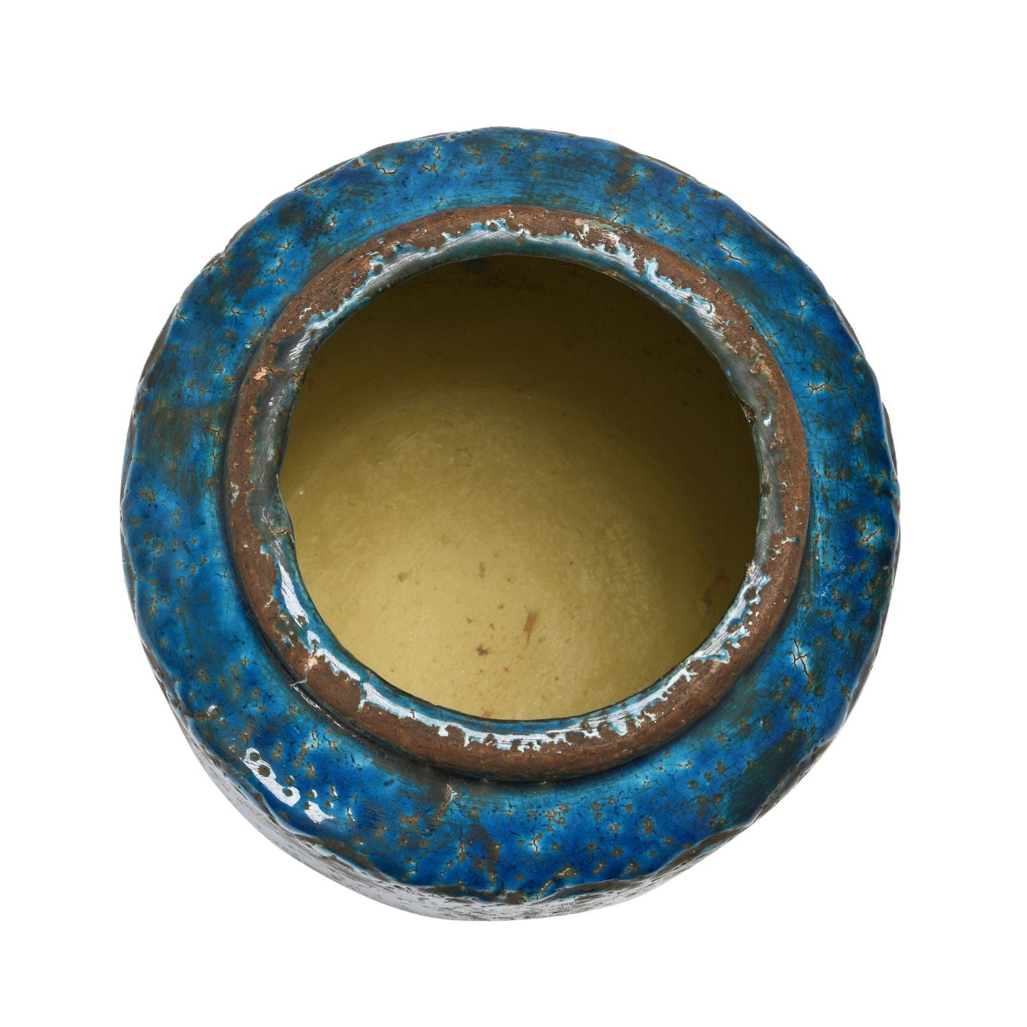 Distressed Blue Terracotta Vase