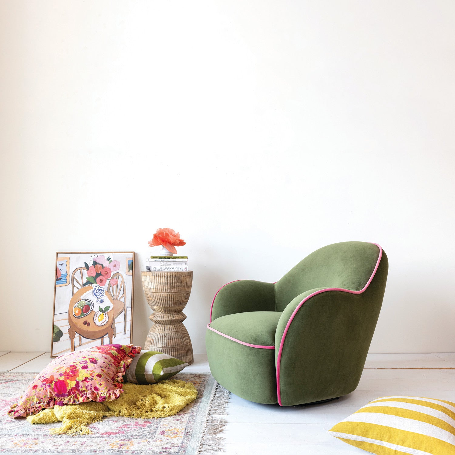 Framed Canvas Hand-Painted Wall Décor