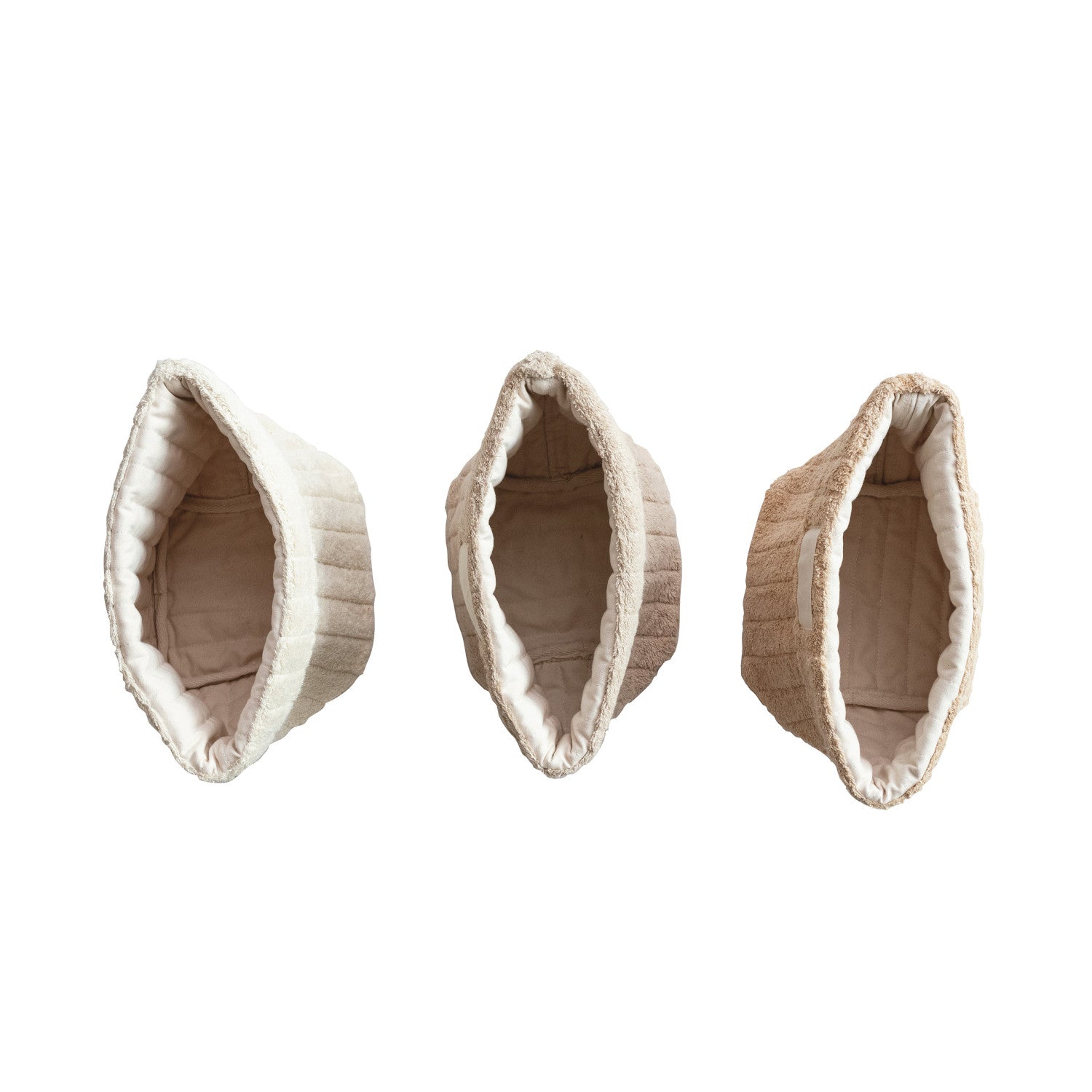 Quilted Cotton Terry Cloth Folding Baskets