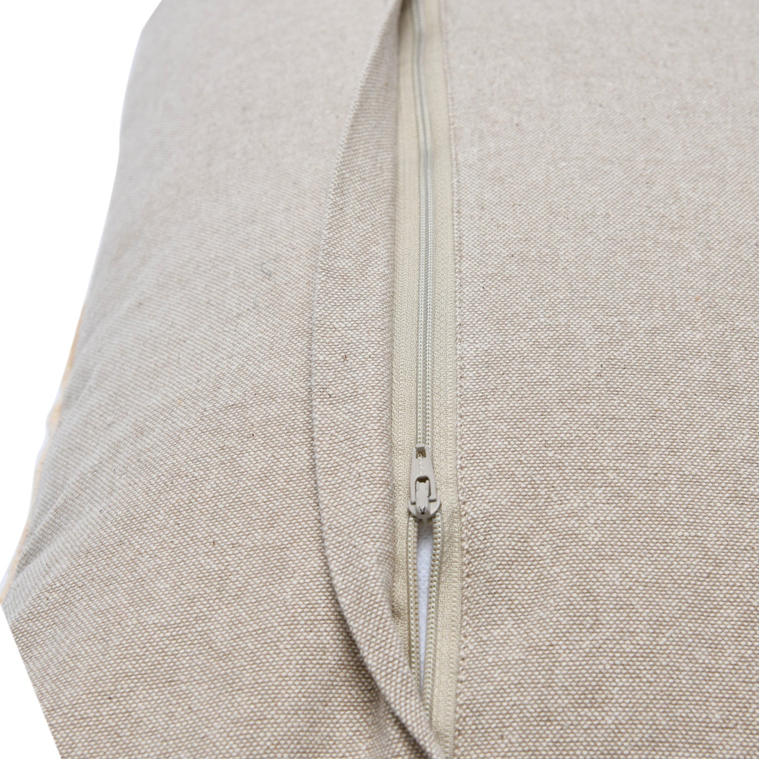 Cotton Velvet Embroidered Lumbar Pillow w/ Chambray Back & Fringe