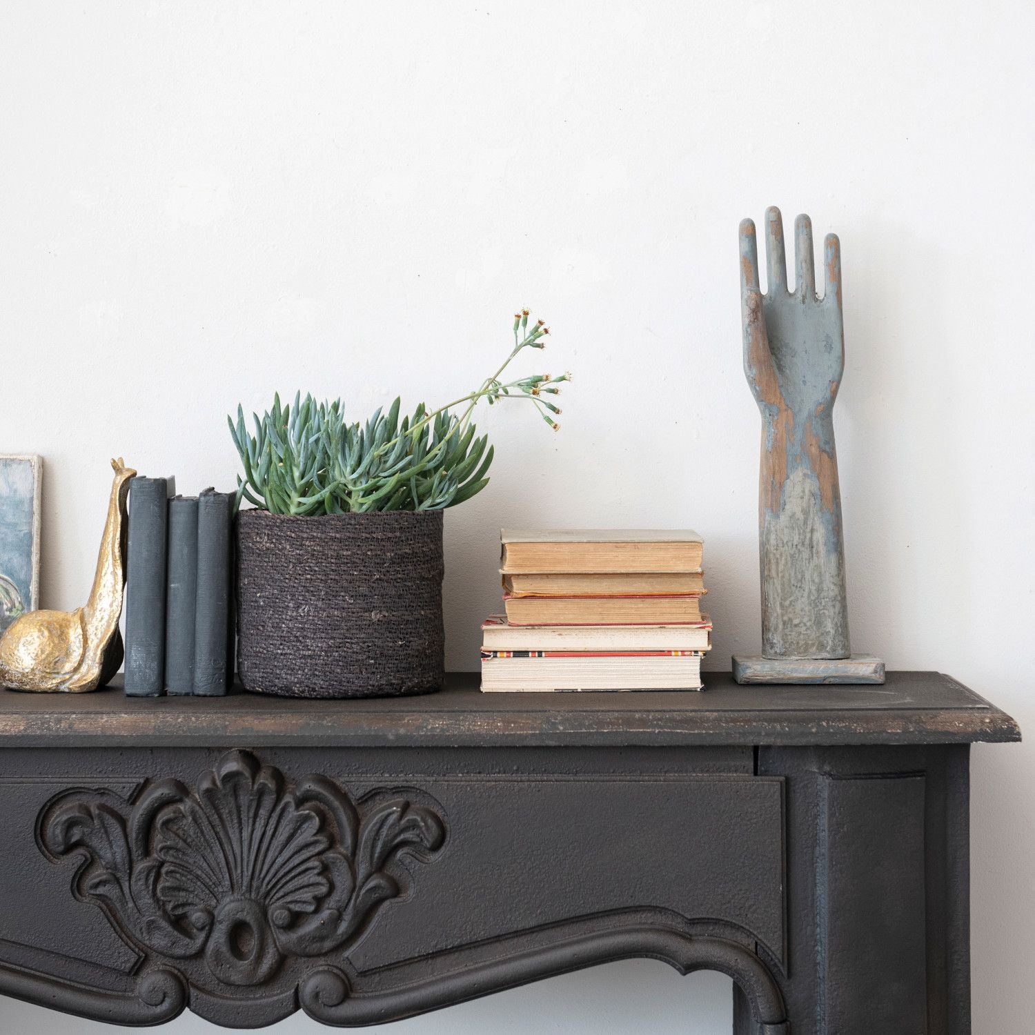 Wood Glove Mold on Stand