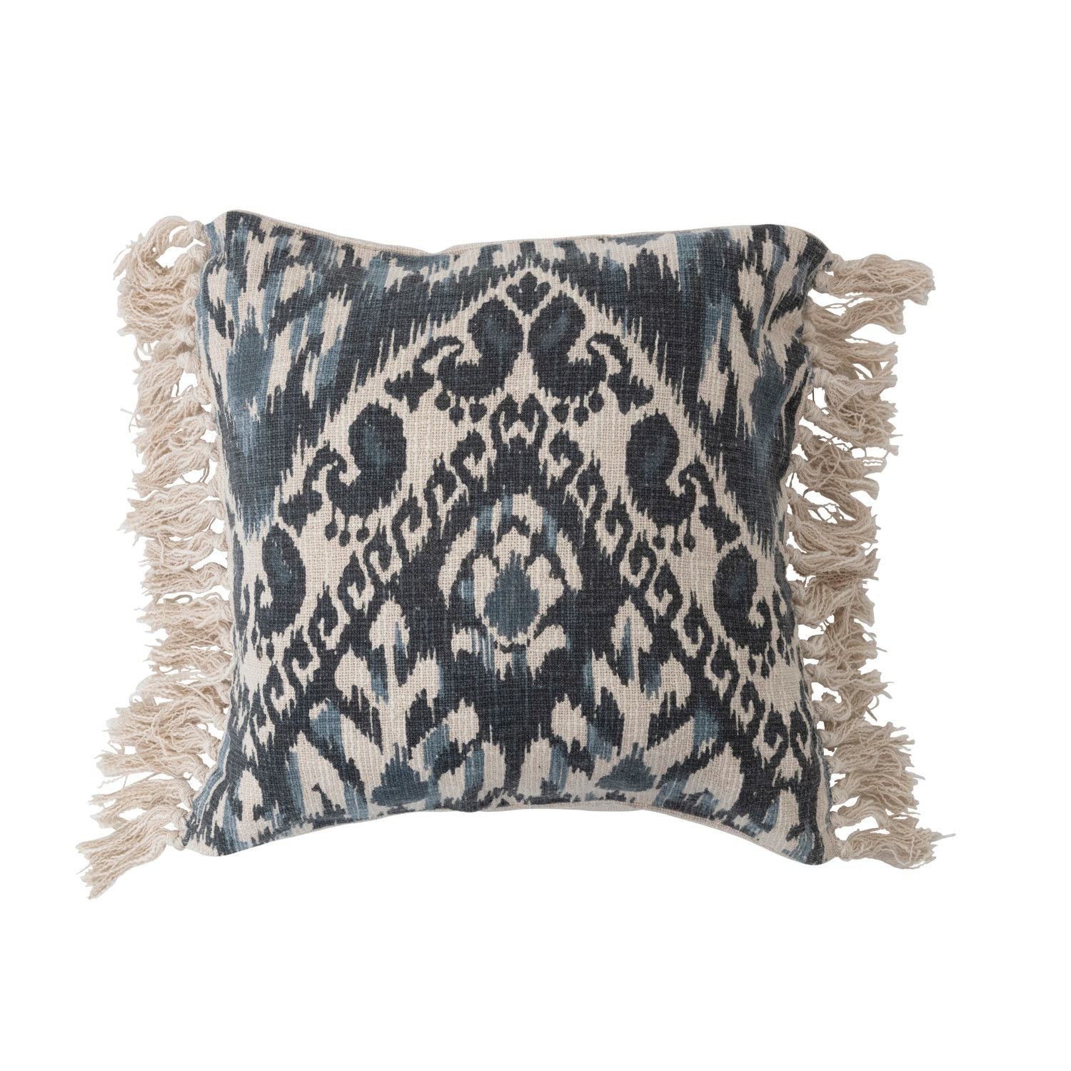 20" Stonewashed Woven Cotton Blend Pillow