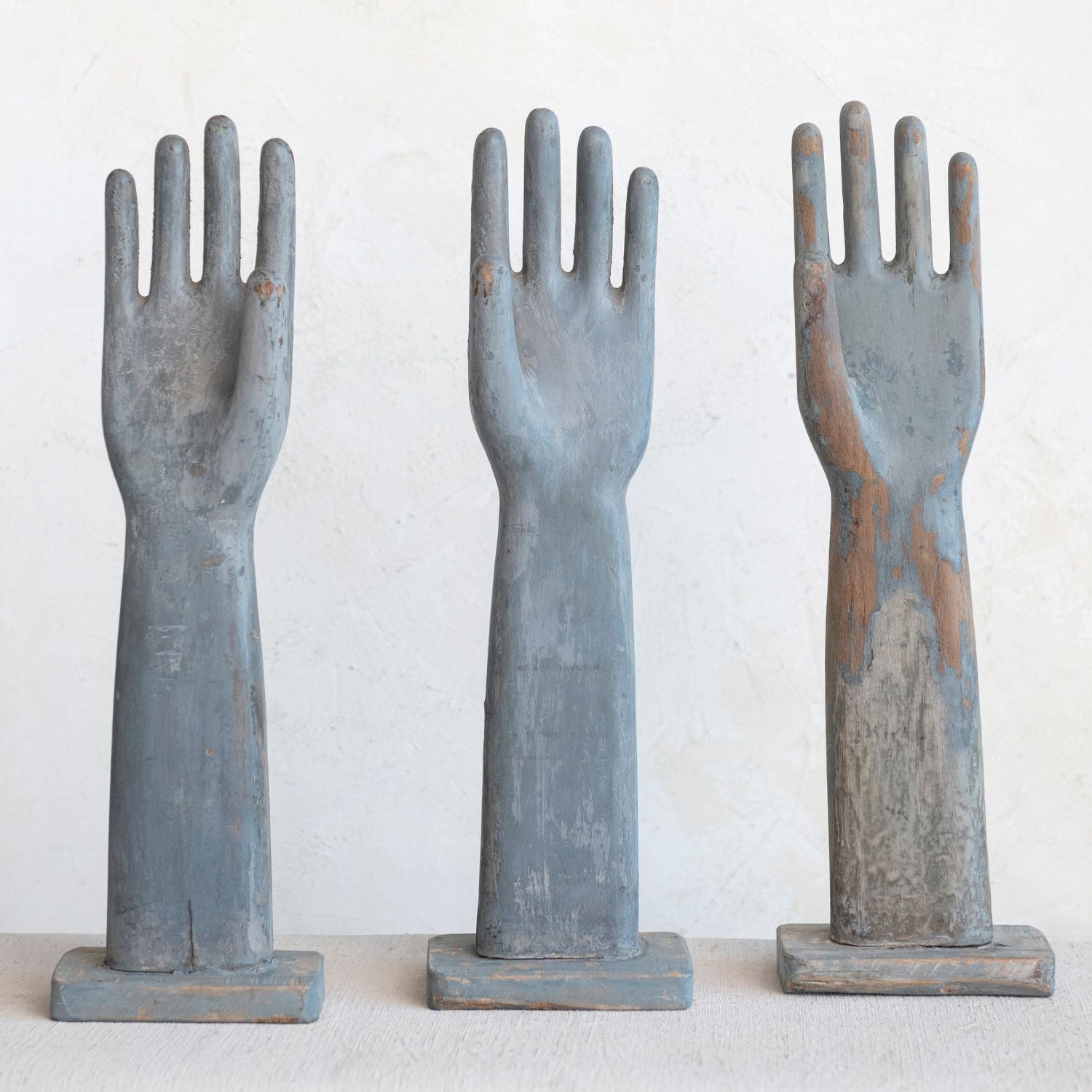 Wood Glove Mold on Stand