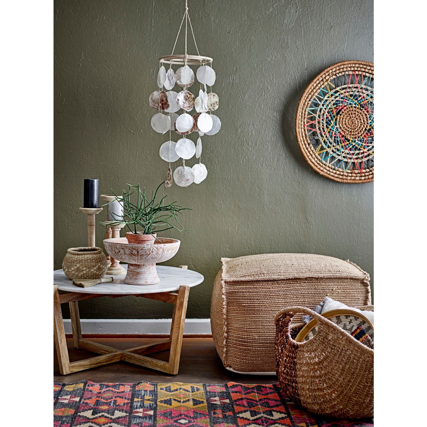 Wood and Metal Candle Holder