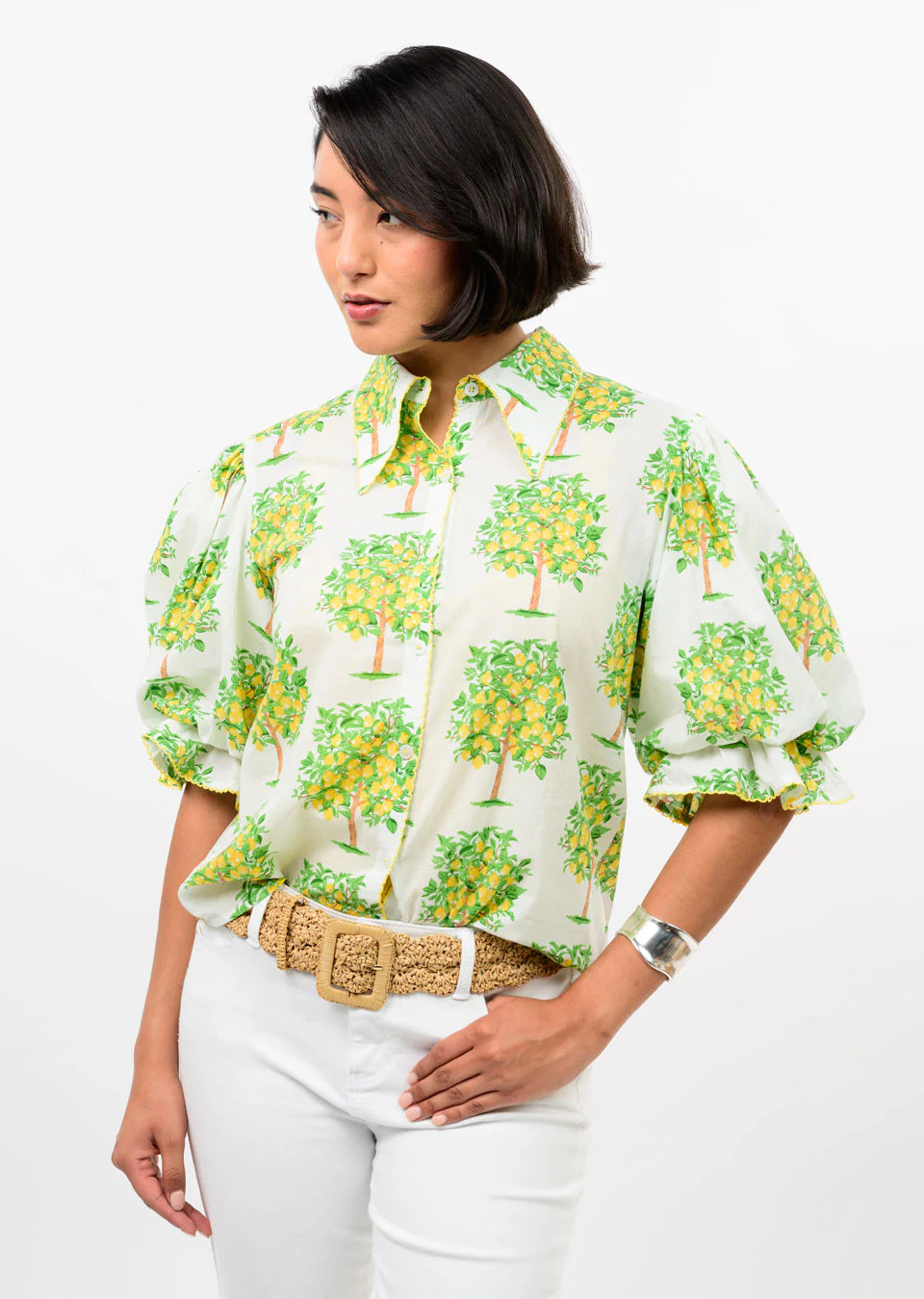 Sunny Lemon Orchard Blouse