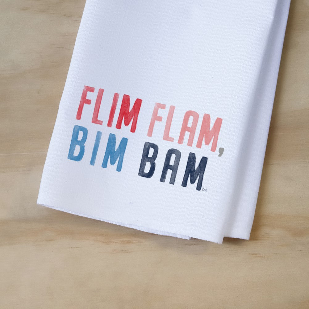 Flim Flam Bim Bam Tea Towel