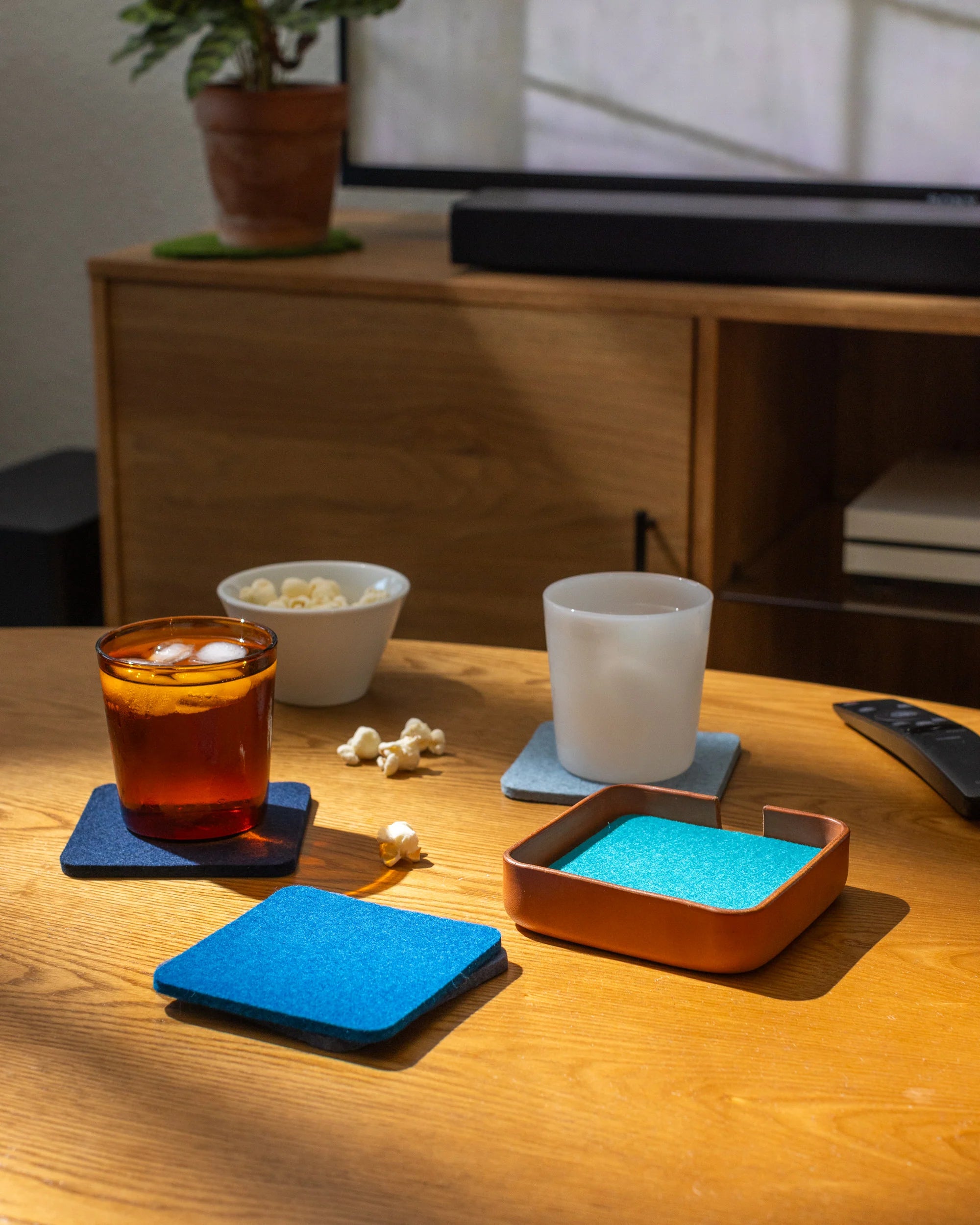 Bierfilzl Merino Wool Square Coaster Multi 6 Pack