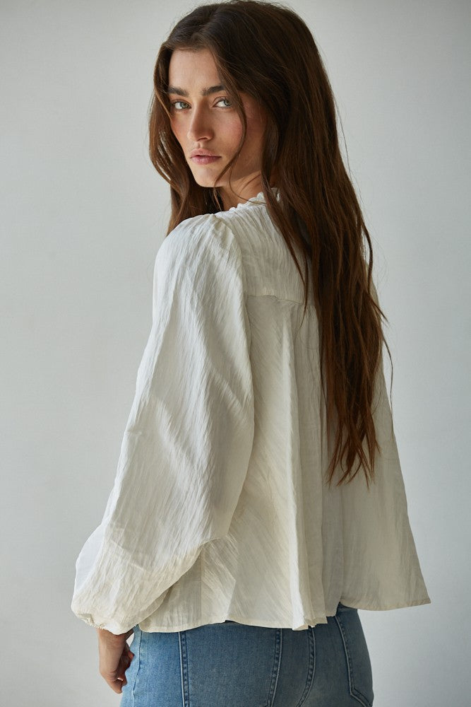 Vintage Bloom Sheer Lace Blouse