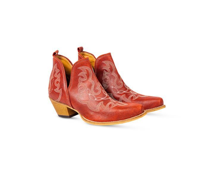 Maisie Stitched Leather Boots